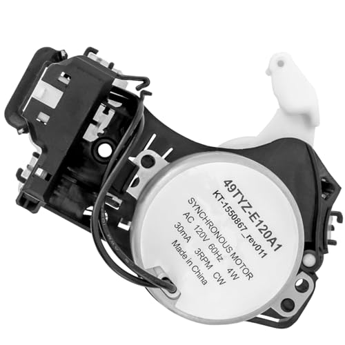 49TYZ-E120A1 W10913953 Washer Shift Actuator Synchronous Motor 120V 60HZ Replacement for Whirl-pool Ama-na May-tag Washer Replace kt-155867-rev011 W11398781 50sm21-1-221b Shift Actuator by Fetechmate