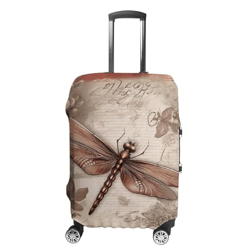 Dragonfly Bee Printed Luggage Cover Protector, Fits 18-32 Inch