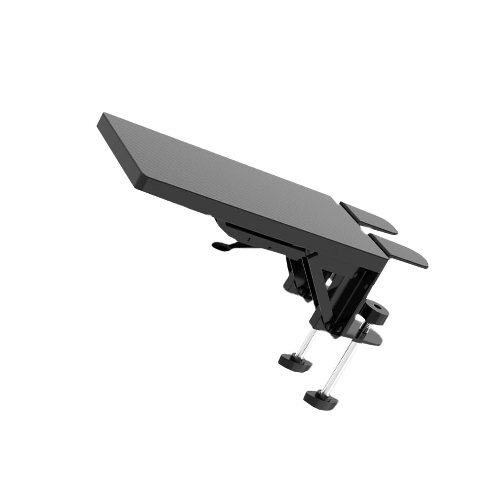 Supporto Braccio Pieghevole per Scrivania Nero per Gomito e Mouse