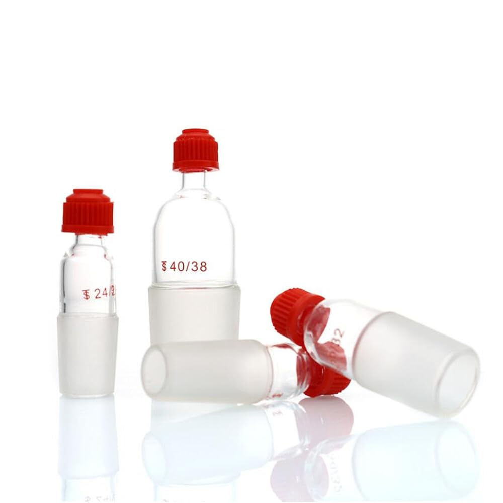 2Stück 14/19/24/29/34/40 Kunststoff-Schraubbuchse Laborbedarf Glas-Thermometer-Adapter Schraubmündung Thermometerhülse -14/23