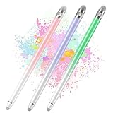 Bopomofo 3PCS Stylus Pen for Touchscreen,Stylus Pen for iPhone/iPad/Tablet Android/Microsoft/Surface,Compatible with Touch Screens(Purple/Pink/Green)