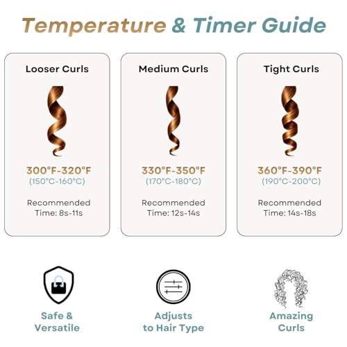 Image of Ktein Cordless Advanced Curl Pro Automatic Hair Curler - Ceramic Tourmaline - Digital Temp Control - USB Charging