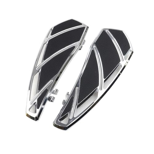 Repose-pieds fantôme argenté de haute qualité pour Harley Davidson Touring et Softail
