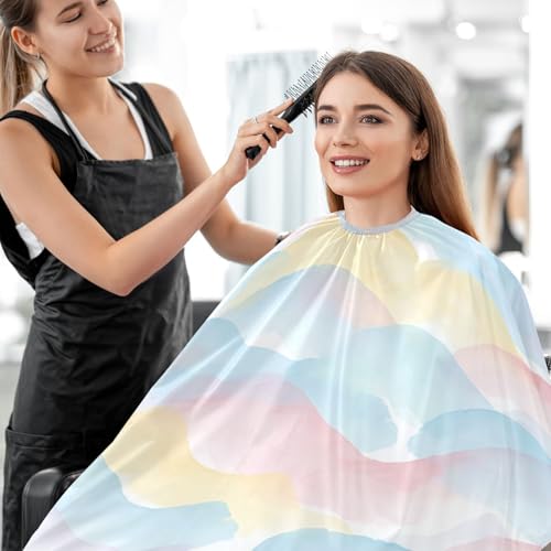 Capa de barbería impermeable para hombres Kigai Watercolor Waves miniatura 7