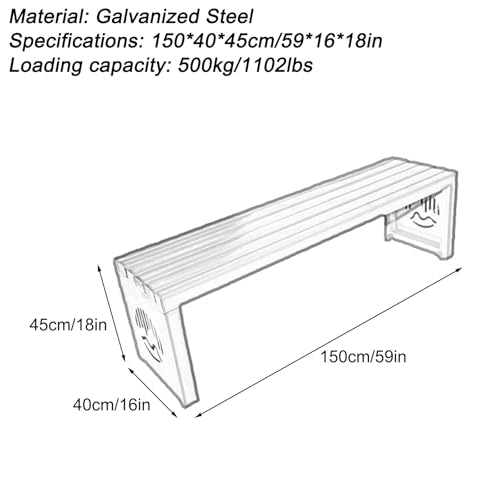 Bancs de jardin pour l'extérieur indéformables supportant 1102 LB - 2