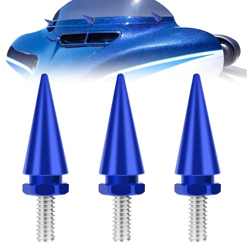 Image of Windshield Bolts Blue, Fairing Screws | Compatible for Harley Davidson Electra Glide, Street Glide, Ultra Classic, Ultra Limited, Tri Glide 1996-2013