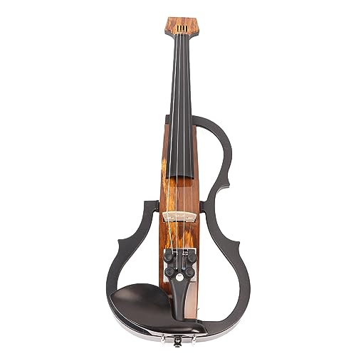 Violín eléctrico 4/4, violín silencioso, amplio uso de granos de madera para entrenamiento diario