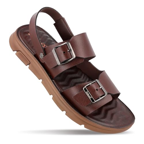 Image of WALKAROO PLUS Mens Soft Cushion Sandals with Adjustable Back Strap