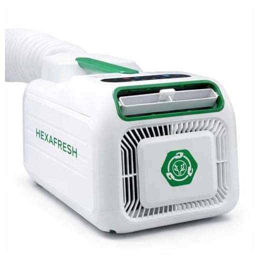 HEXAFRESH HEXAPRO+ Climatiseur Ultra Portable Écologique 4800 BTU, 400W, Chauffage 600W, R290, Refroidissement Turbo, Déshumidificateur, Ventilateur, Technologie Française Brevetée, Pièces et Camping
