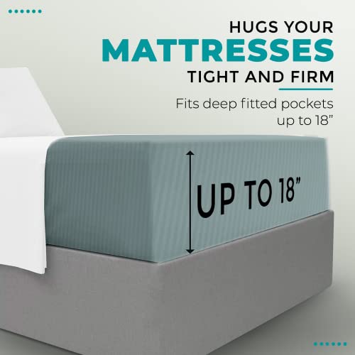 Feather & Stitch New York FI_KI_GG 1 Piece Fitted Sheet King Size thumb #2