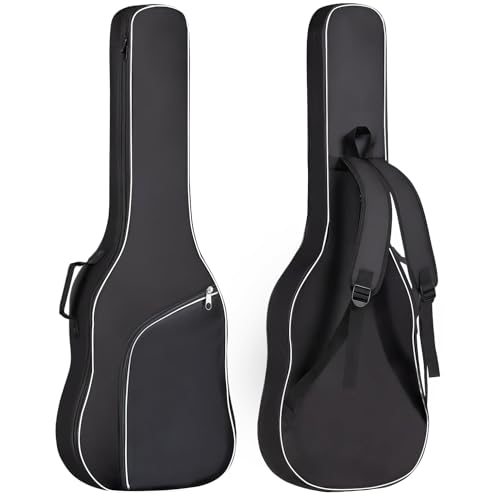 GIGKOUKI 39 inch Electric Guitar Bag Gig Bag 8mm Padding Backpack Padded Soft Guitar Case Black with...