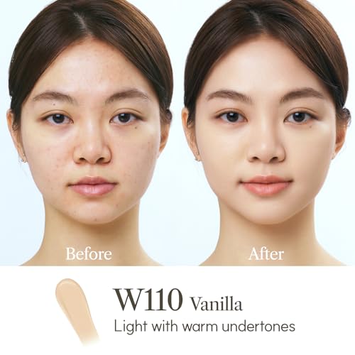 THE FACE SHOP Ink Lasting Liquid Foundation, Full Coverage, 72‑Hour Wear Semi‑Matte Finish, Makeup with Bakuchiol, W130 Warm Beige, 0.84 Fl. Oz. - Image 5