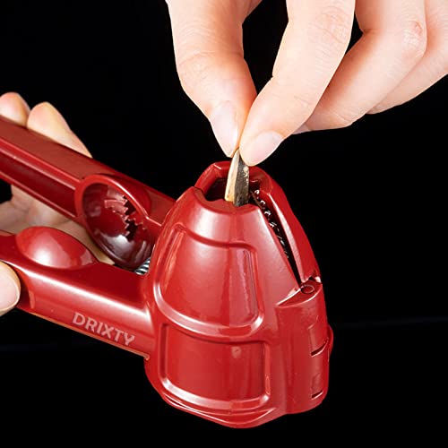 Image of Walnut Cracker Opener Multifunction Stainless Steel Tool for Almonds, Brazil Nuts, Hazelnuts, Chestnuts, Pistachios, Sunflower Seeds Portable Nutcracker for Inshell, Akhrot, Pista (Multi)