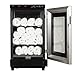 Dermalogic Towel Steamer 120G Glass Door, Black Finish Modern Design Towel Warmer for Massage Beauty Center Barber Nail Salon Spa Furniture Equipment