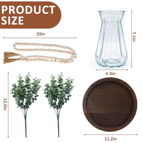 Rustic Modern Farmhouse Table Centerpieces Decor Set of 4 for Living Room - image 5