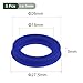 YOKIVE 5 Pcs UHS Radial Shaft Seals, Industry PU Oil Seals for Hydraulic Cylinders (Blue, 18-mm ID x 26-mm OD 5-mm Width)