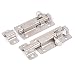 uxcell Stainless Steel Safe Latch Slide Lock Door Window Bolt 2" Long 2pcs
