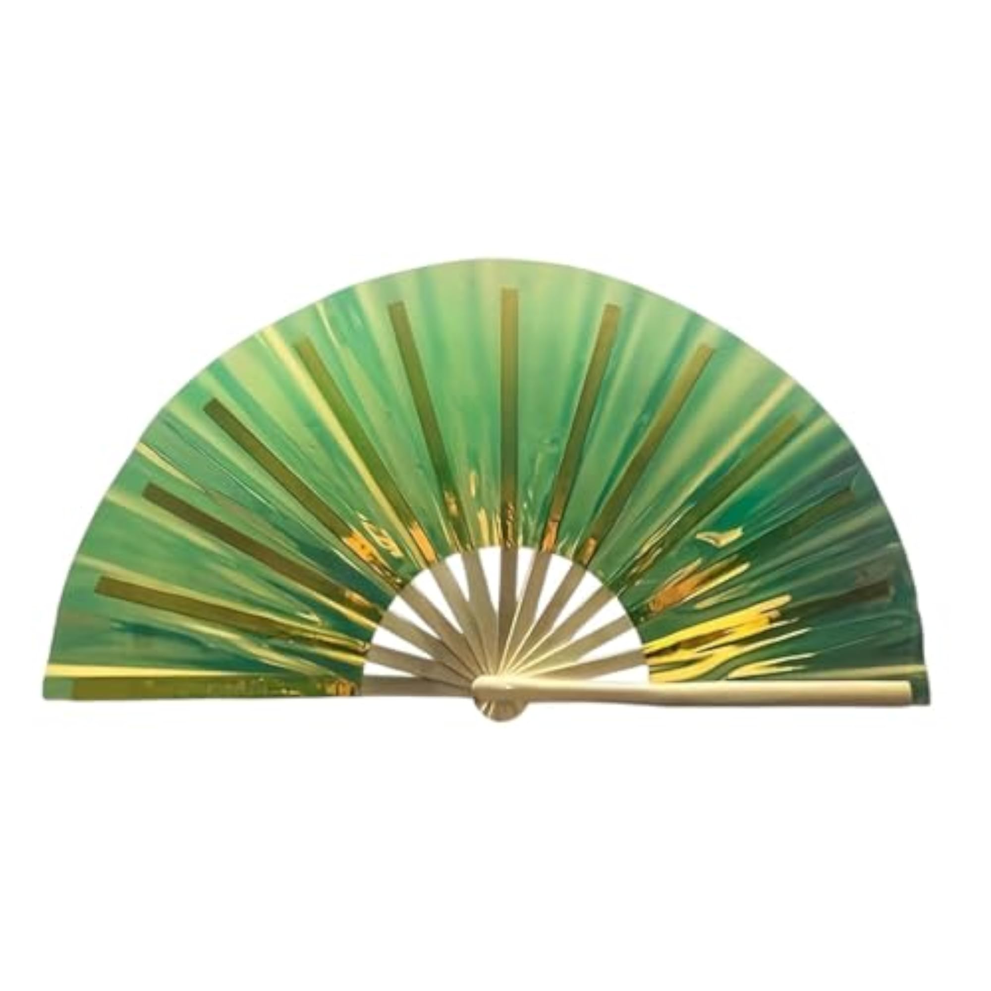 Creative Rainbow Folding Popping Fan for Line Dancing