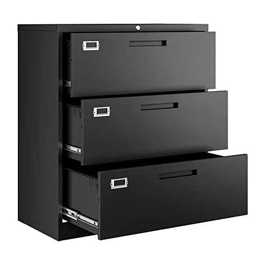 Stylish 3-Drawer Lateral File Cabinet