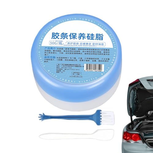 Uonguon Grasa para techo corredizo | Grasa de cuidado para juntas de goma y listones de goma | Pasta de silicona para el cuidado - Para mantenimiento de ventanas, cuidado de vehículos y automóviles