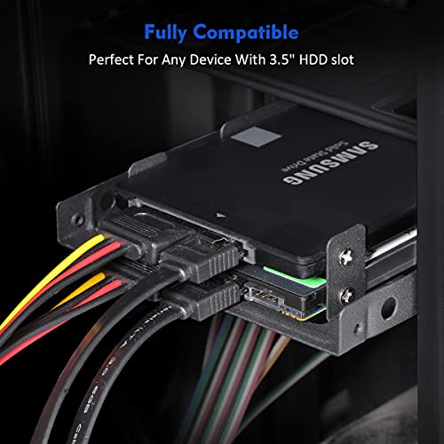 Cysslogy 2.5 To 3.5 Hard Drive Adapter Dual Ssd Mounting Bracket For Any 2.5 Ssd Or Hdd #TOP3
