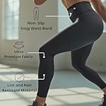 CompressionZ Women's Compression Leggings High Waisted Performance Shaping Gym, Pilates, Travel, Yoga, Workout Pants - Image 4