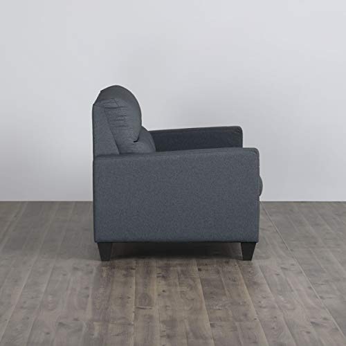 Image of Home Centre Helios Clary Blue 3-Seater Sofa - 173Cm (Polyester, Pine Wood) - 3 Seater