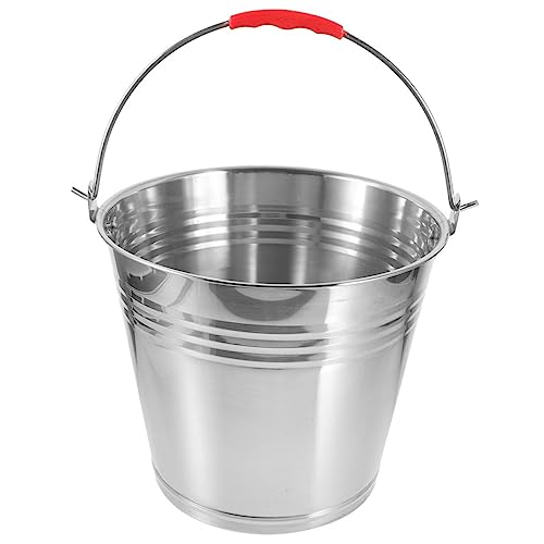 Beaupretty Balde De Gelo De Metal Galão Balde De Água Balde De Alimentação De Animais Baldes De Alim