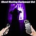 Dunzy Ghost Hunting Equipment Kit,Spirit Ghost Hunting Equipment Communication Include 1 Paranormal Radio 1 Speaker and LED UV Flashlight,Paranormal Research Tool Portable Detector(Retro Style)