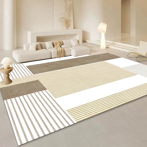 Frisence ラグマット 140×200cm 洗える 厚手 シャギーラグ カーペット 防音 防寒 滑り止め付き ふわふわ やわらかい マイクロファイバー 北欧風 モダン おしゃれ ホットカーペット・床暖房対応 ペット・子供部屋・リビング用 FRISY0