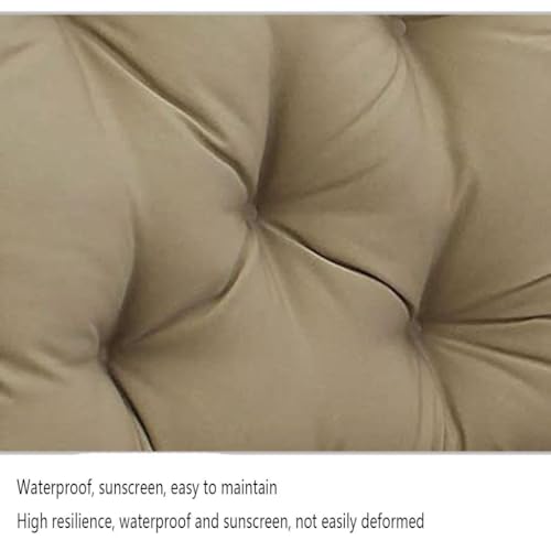 Coussin pour fauteuil en rotin pivotant doux et durable bleu lac - 5