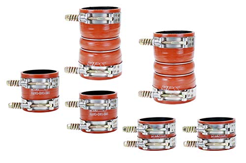 Hps Performance 57-1539 Blue And Orange High Temp Reinforced Silicone Intercooler Turbo Hose Boot Kit With T Bolt Clamp #TOP20