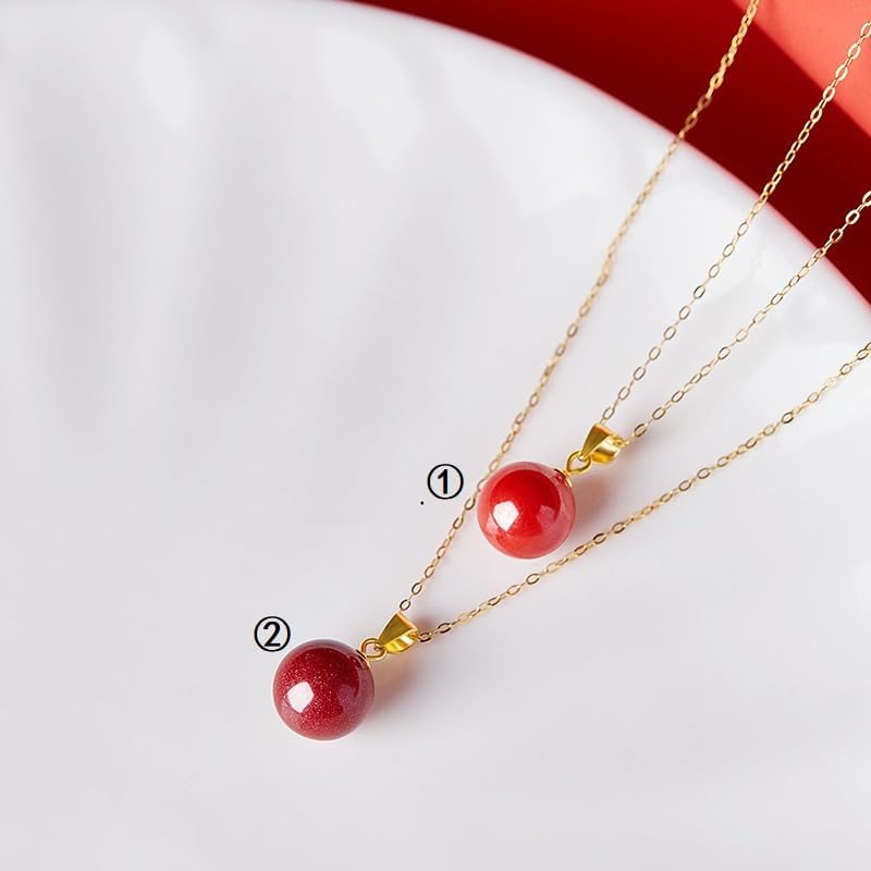 Mnyixsi Fashion Lucky Gemstone Beads Necklace for Women, Handmade Hypoallergenic Dainty Birthstone Good Luck Wealth Jewelry Gift, Simple Design Promise Statement Natural Gem Necklace Style 2 - Image 6