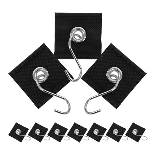 AMUSLESUR 10�Z�b�g RV�I�[�j���O���C�g�N���b�v ���F �X�e�����X�� �R���p�N�g�����^�т₷�� �L�����s���O�e���g��RV�p�[�e�B�[�p �p�C�s���O���[��5/6mm7/8mm�Ή� �ȒP���t���\