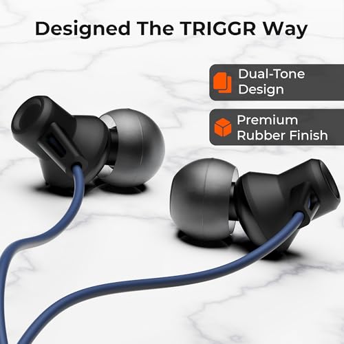 Image of Zing Type-C Wired Earphones with HD Mic, BassXpand Technology, 13mm Dynamic Drivers, IPX4 Water Resistant, Magnetic Earbuds, in-Line Controls, 1.2m Cable - Shadow Marine