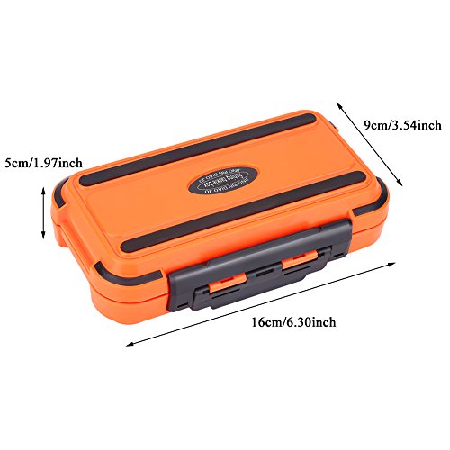 VGEBY1 Fishing Tackle Box, 24 Slots Waterproof Storage Box (Orange) - Image 3