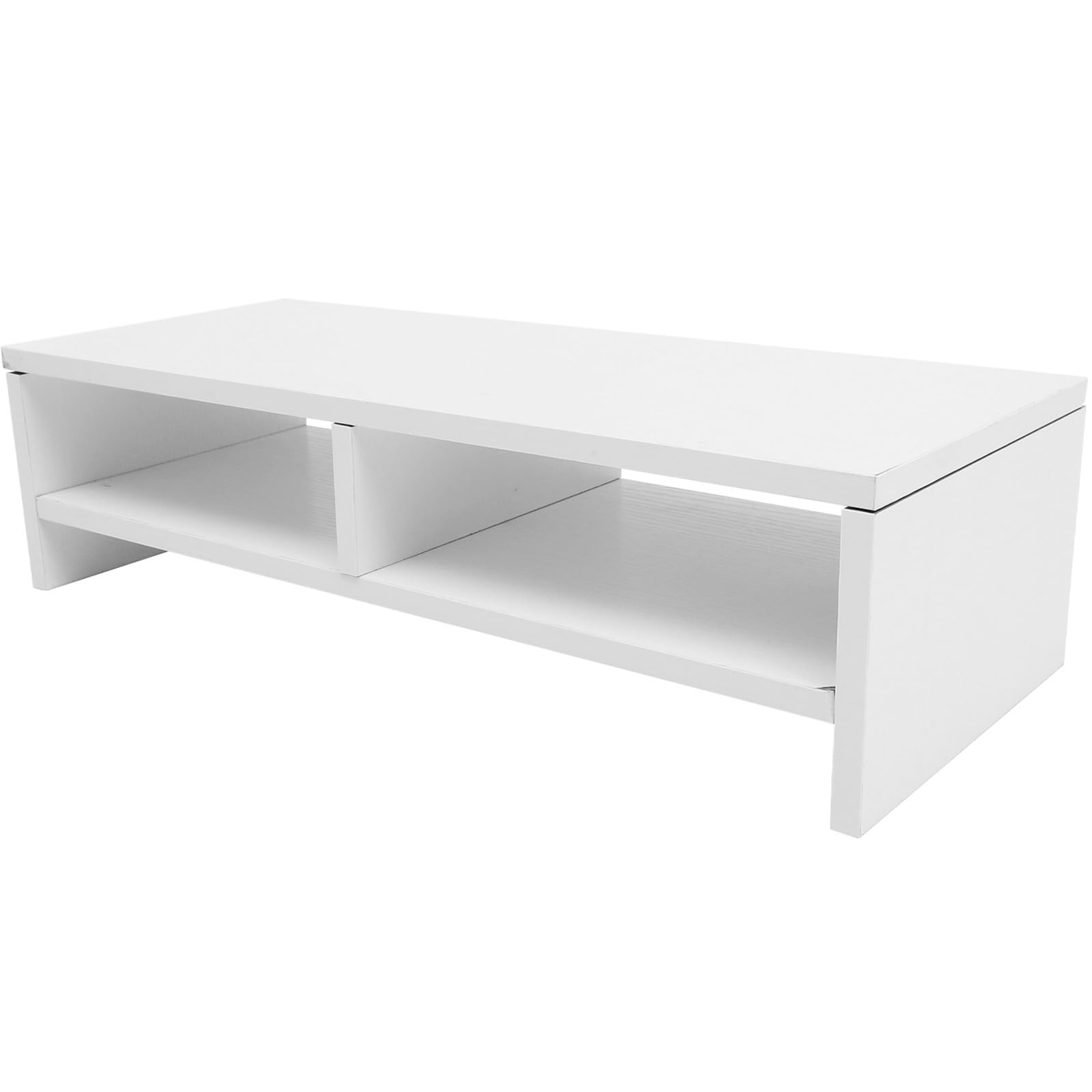 LALAFINA Blanco Soporte Elevador Madera para Monitor de Escritorio