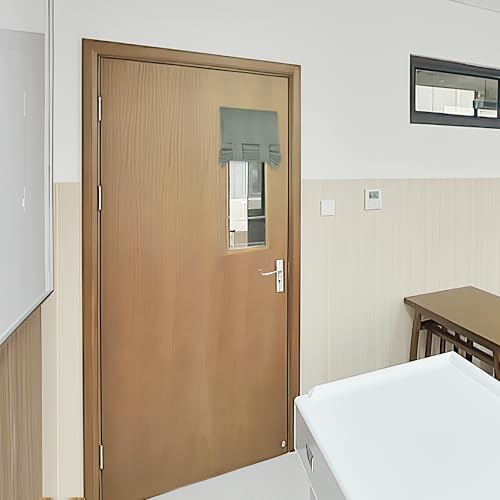 RYB Home Door Curtains for Small Windows, Full Privacy Protect Room Darkening Sides Drapes for Classroom Door Window Kitchen, 1 Panel, Lime-Green W12 x L30