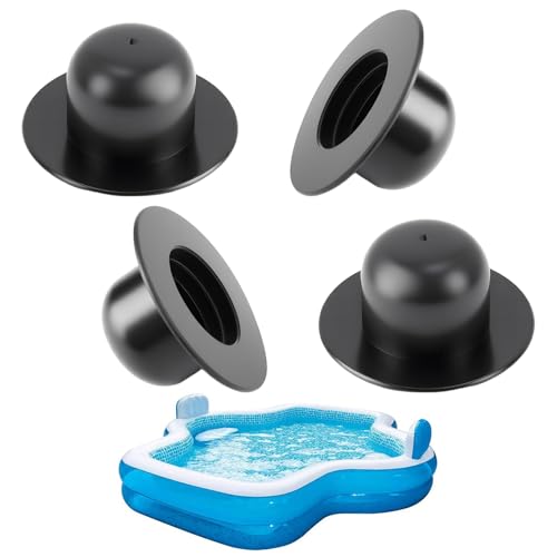 4 tapones de cierre de piscina, tapones para filtro, tapones de sellado compatibles con ozonizador, tapones de malla para bomba de filtración, recambios de pared de piscina