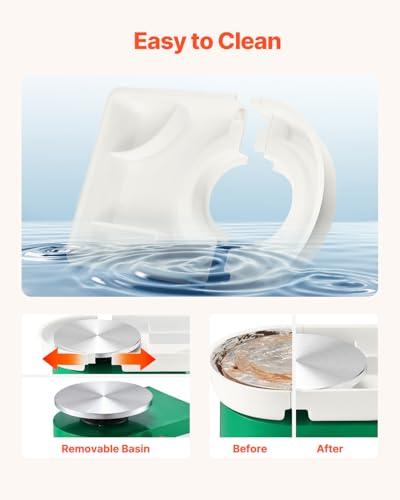 Image of VEVOR 350W Pottery Wheel, 28cm Pottery Forming Machine, Electric Pottery Wheel with Adjustable Feet Lever Pedal, DIY Clay Tool with Tray for Ceramic Work Clay Art DIY Clay Green, 18 Pieces