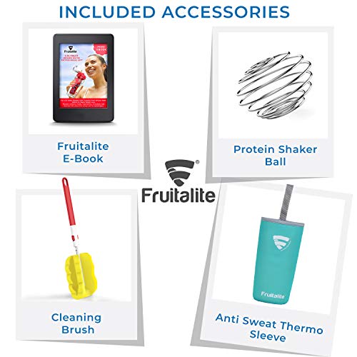 Fruitalite Fruit Infuser Water Bottle 1L Green - Image 5