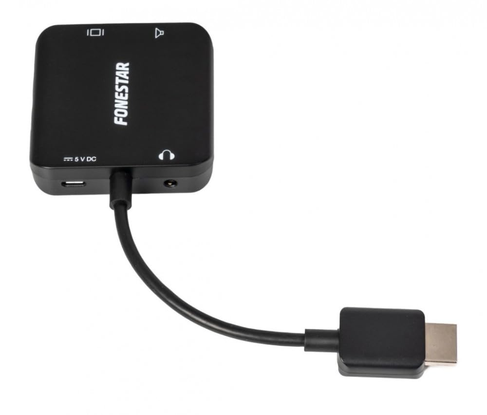 FONESTAR FO-442HA Extractor DE Audio para HDMI Salida ÓPTICA SPDIF TOSLINK Y Jack 3.5mm