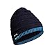 Produktbild IGRNG Bluetooth-Hüte für Frauen Strickmütze drahtloser Anruf, Musik Bluetooth Headset Hat 5.0, Universal für Männer und Frauen,Schwarz