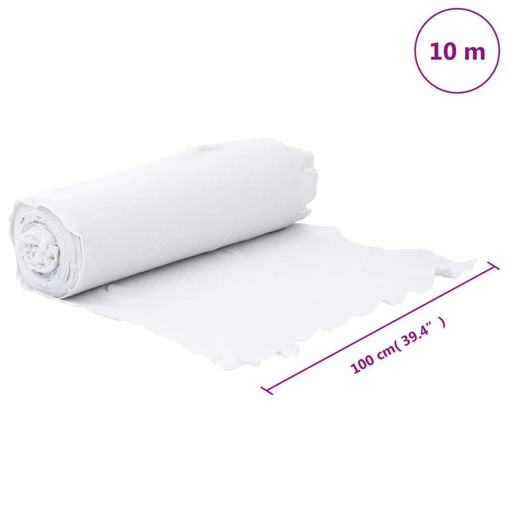 JUDYY Membrana Geotessile Bianca 1x10 m in Fibra di Poliestere,Membrana Geotessile,Tessuti per Pacciamatura-4009845