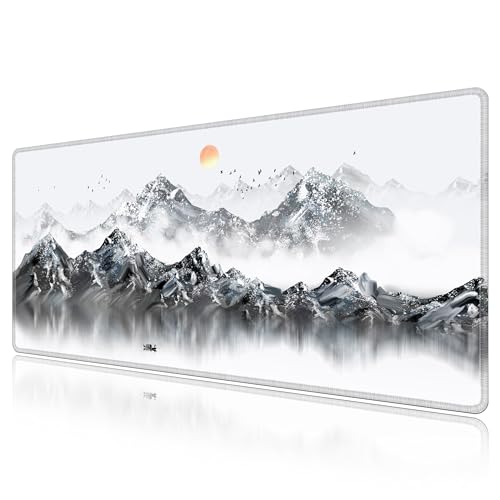Grand tapis de souris 900x400x3mm LL-COEUR XXL de bureau paysage