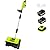 SnapFresh 20V Snow Shovel Cordless,12” Electric Snow Thrower kit,with 2 Pack 4.0Ah Batteries and Fast Charger(Green)