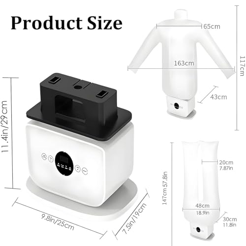 TozMvi Automatic Steam Iron,Portable Inflatable Garment Wrinkle Remover for all kinds clothes,Upgraded Touched Iron Machine,Time & Temperature Adjustable - Image 7