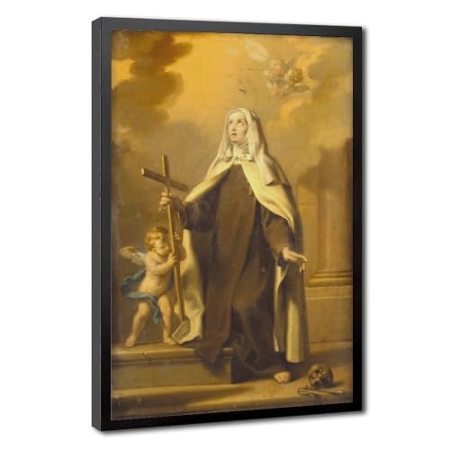 Portrait Sainte Marguerite de Cortone toile pour habiller un mur vide de bureau ou salon