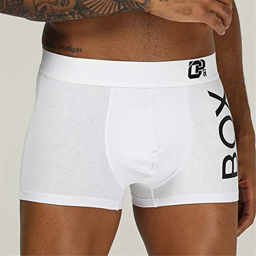 Boxershorts voor heren, katoenen onderbroek, basic boxerbroek, herenondergoed, broekje, briefprint, ademend, U-convexe… - Afbeelding 5