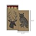 Woodland Owl and Stag Decorative Matchboxes with Wooden Matches - Great for Lighting Candles, fireplaces, Grills and More | Set of 2